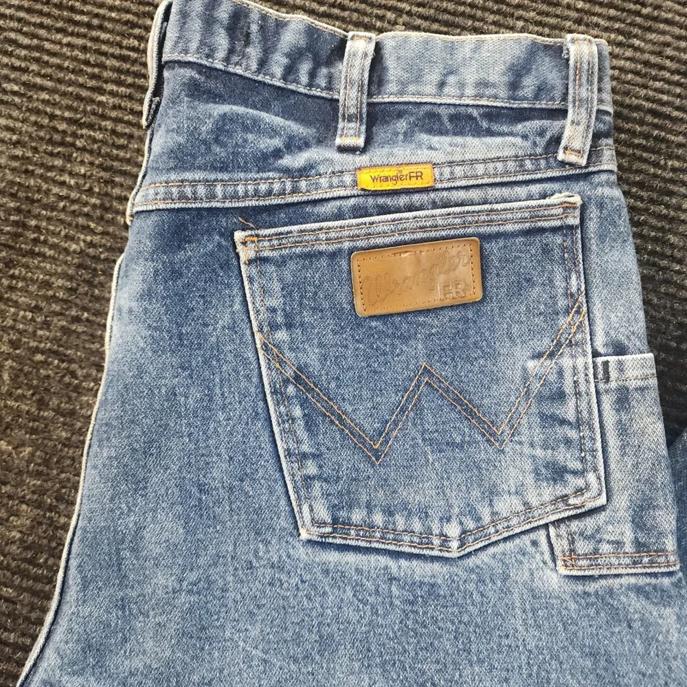 Wrangler FR Flame Resistant Relaxed Fit Jeans Blue FR31MWZ 36x34 Mens